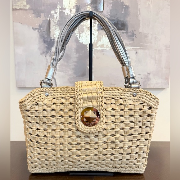 kate spade Handbags - Kate Spade Darlington Jackie Vintage Straw Bag